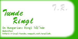 tunde ringl business card